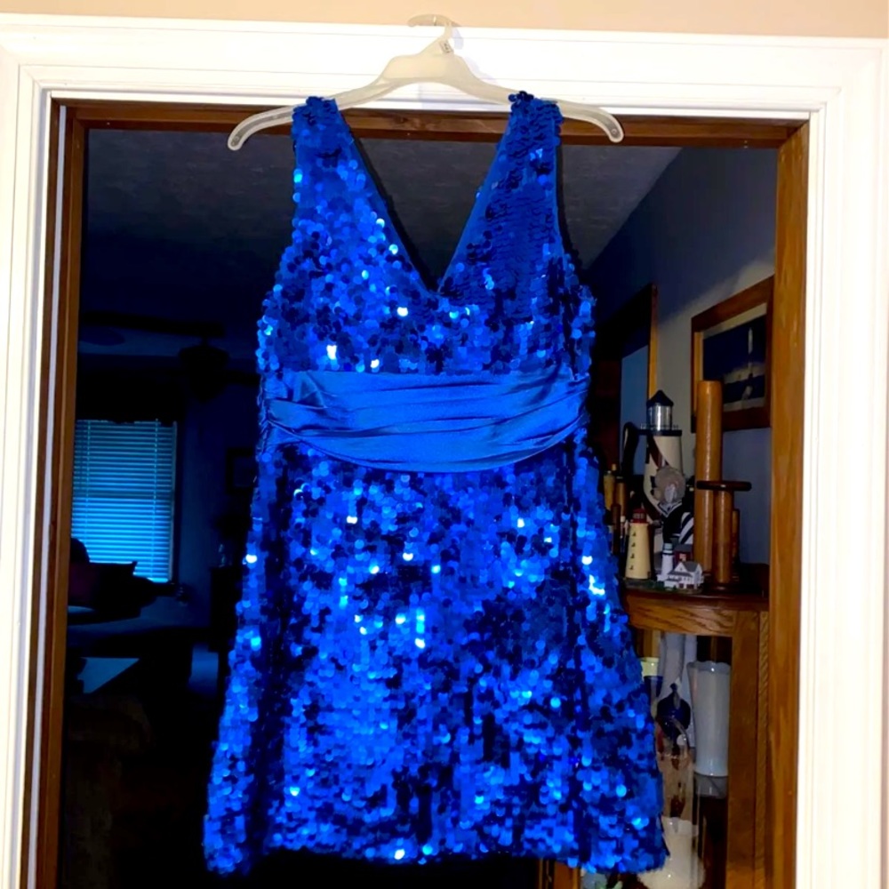 Blue Sequence Forever 21 Dress